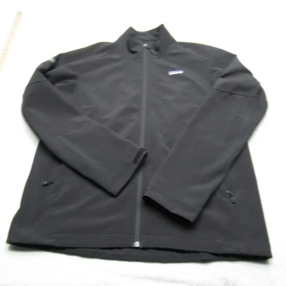 Patagonia Adze Jacket Men Medium Black FullZip Forrester Employee Uniform Hiking - Picture 2 of 16